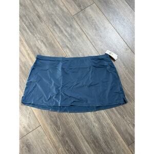 Jantzen Womens Rockin Morroccan Swim Skirt Size 18W Blue Travel Resort New